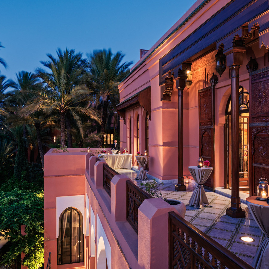Balcony of a Riad at the Royal Mansour